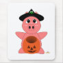 Huggable Witch Pink Piglet Mouse Pad