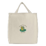Hugging Frogs - April is National Frog Month Canvas Bags