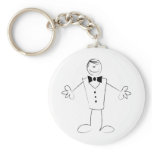 Hugging Groom With Open Arms Key Chains