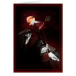 Hugging rose card
