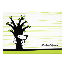 Hugging Trees Personalized Invitation
