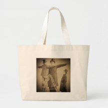 Hugo the Giant Vintage Circus Freak Wendt Photo Canvas Bag