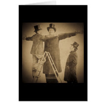 Hugo the Giant Vintage Circus Freak Wendt Photo Greeting Card