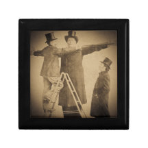 Hugo the Giant Vintage Circus Freak Wendt Photo Jewelry Box