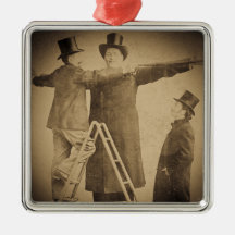 Hugo the Giant Vintage Circus Freak Wendt Photo Ornament
