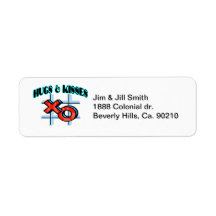 Hugs And Kisses XO Labels