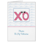 Hugs & Kisses Customizable Valentine Greeting Card