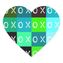 ╳◯╳◯ Hugs & Kisses! Heart Shaped Stickers