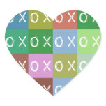 ╳◯╳◯ Hugs & Kisses! Heart Shaped Stickers
