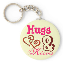 Hugs & Kisses Keyring Key Chains