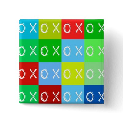 ╳◯╳◯ Hugs & Kisses! template Pinback Buttons by JayneLogan