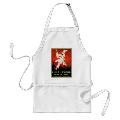 Huile Lesieur Vintage Ad Aprons by vintagegiftmall