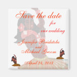 Hula Aloha Tropical Wedding Magnet