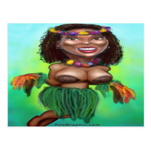 Hula Dancer Post Cards