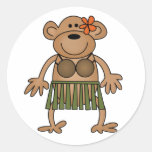 Hula Dancing Monkey Sticker