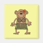 Hula Dancing Monkey Tshirts and Gifts Fridge Magnets