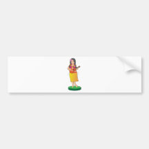 Hula Girl Bumper Stickers
