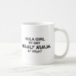Hula Girl Deadly Ninja by Night Coffee Mugs