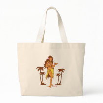 Hula Girl Tote Bag