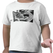 Hula Girl with Outrigger Canoe Hawaii Photograph Tee Shirt