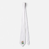 hula hawaiian vacation cute teddy bear design ties
