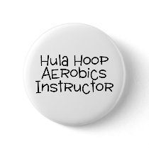 Hula Hoop Aerobics Instructor Pins