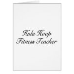 Hula Hoop Fitness Teacher Greeting Cards