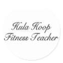Hula Hoop Fitness Teacher stickers
