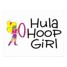 Hula Hoop Girl 2 Postcards
