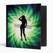 Hula Hoop Girl; Cool 3 Ring Binders