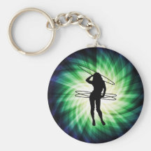 Hula Hoop Girl; Cool Key Chains