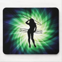 Hula Hoop Girl; Cool Mouse Pad