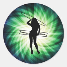Hula Hoop Girl; Cool Stickers