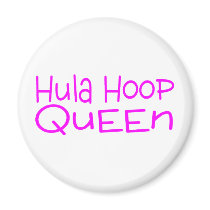 Hula Hoop Queen Fridge Magnet
