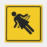 Hula Hoop Zone Highway Sign Refrigerator Magnet