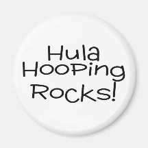 Hula Hooping Rocks Fridge Magnets