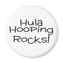 Hula Hooping Rocks Fridge Magnets