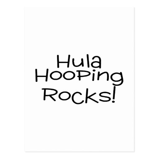 Hula Hooping Rocks Post Card
