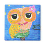Hula Hoot Refrigerator Magnets