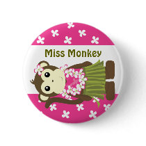Hula Monkey Button