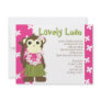Hula Monkey Personalized Invitation