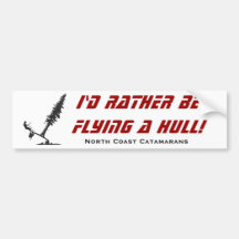 Hull Flying Sticker Bumper Stickers