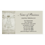 Human Anatomy, Vitruvian Man by Leonardo da Vinci Business Card