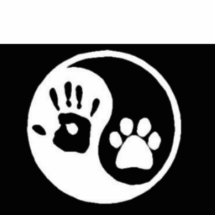 Human/Dog Ying Yang Acrylic Cut Outs