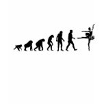 Human Evolution: Ballarina T-Shirt