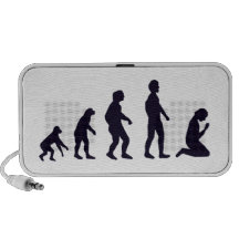 HUMAN EVOLUTION, figures, gifts Notebook Speaker