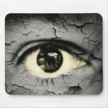Human eye serrounded by Peeling skin Mousepad