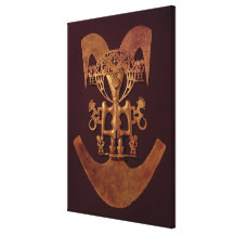 Human Figure Pendant with Headdress Canvas Prints