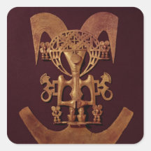 Human Figure Pendant with Headdress Sticker