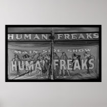 Human Freaks Side Show Poster